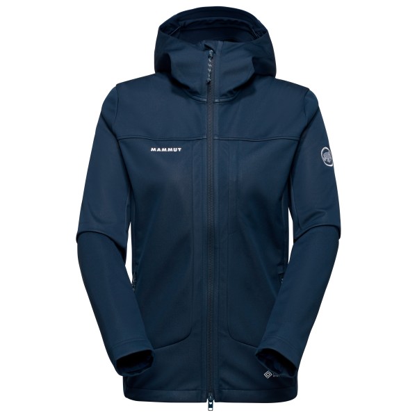 Mammut - Women's Ultimate VIII Softshell Hooded Jacket - Softshelljacke Gr XS blau von mammut