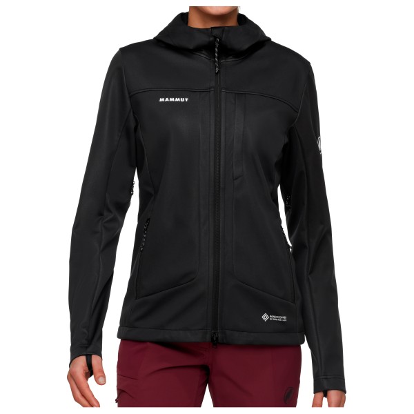 Mammut - Women's Ultimate VIII Softshell Hooded Jacket - Softshelljacke Gr XXL schwarz von mammut