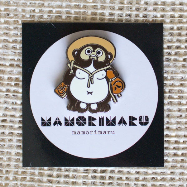 Tanuki Emaille Pin Tanuki Emaille Pin von mamorimaru