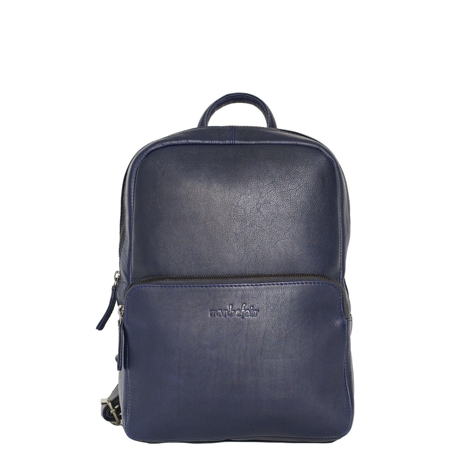 Rucksack Louisa Aus Leder Damen Blau | Small Backpack Minimal Mini Women Freundin Geschenk von manbefair