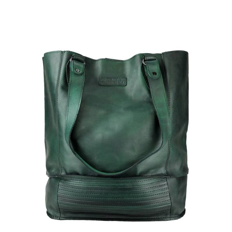 Umhängetasche Lorena Leder Grün Damen | Crossbody Bag Ledertasche Shopper Shoulder Daily Hand Geschenkidee von manbefair