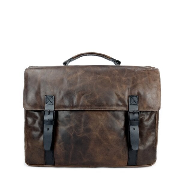 manbefair AKTENTASCHE/LAPTOPTASCHE RUBEN Leder smokey braun von manbefair