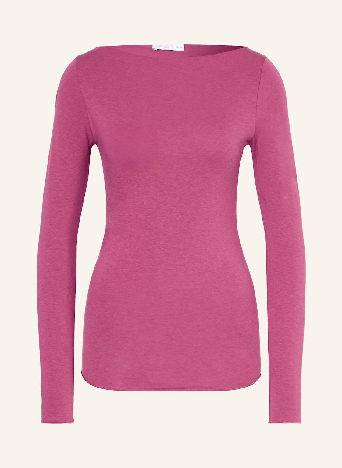 Mandala Longsleeve Basic rosa von mandala