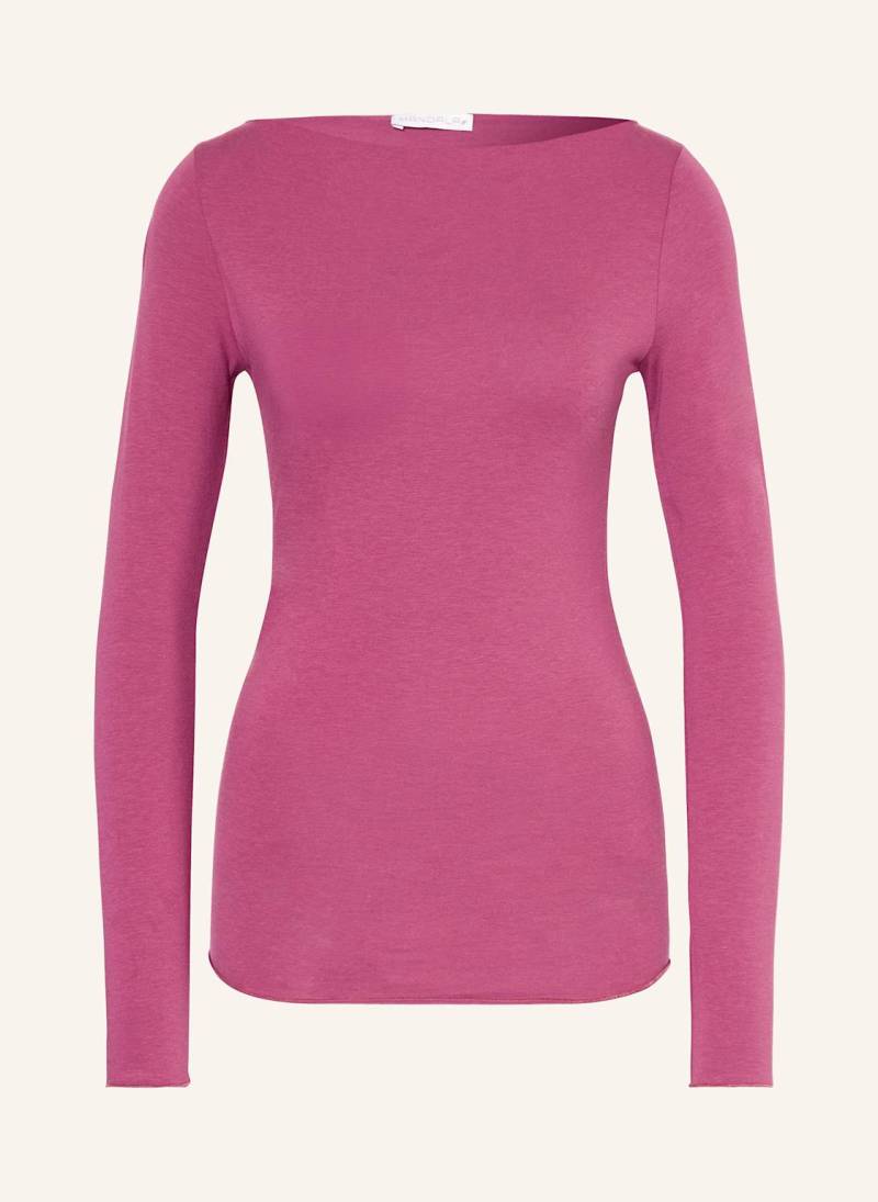 Mandala Longsleeve Basic rosa von mandala