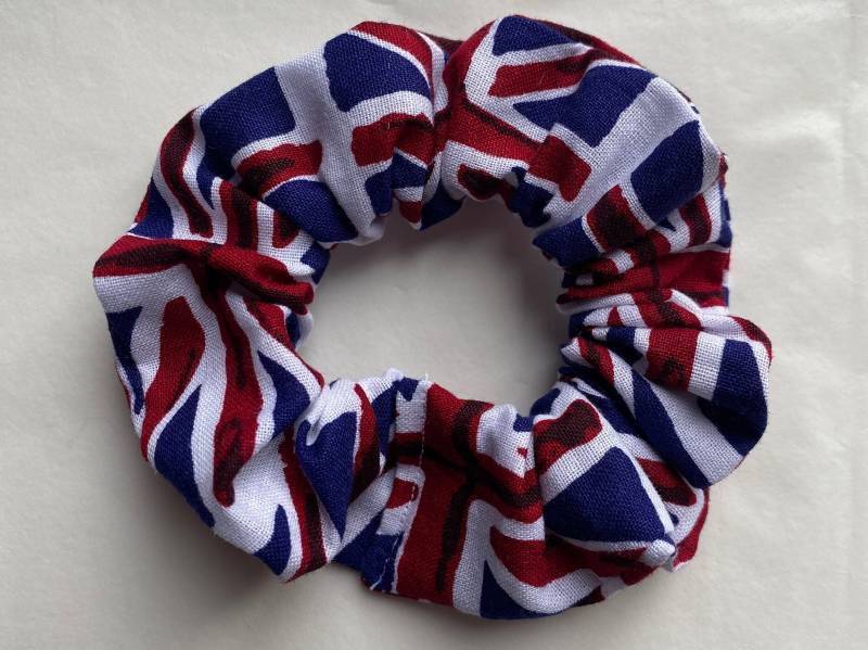 Union Jack Haargummis | Uk Scrunchies, Geschenke, Tier Jubiläums Scrunchie, Flagge Scrunchie von manesandtailsshop