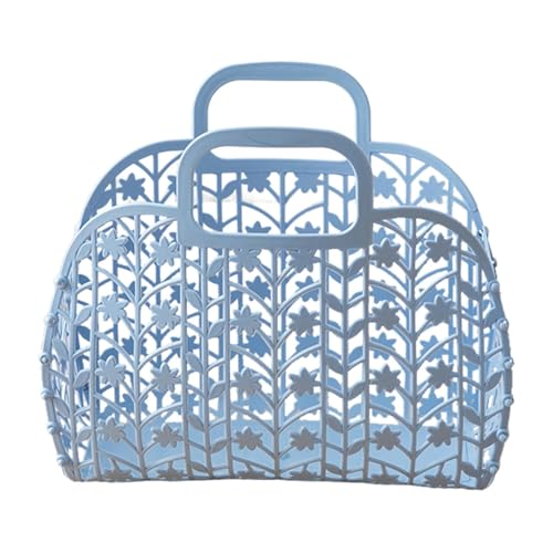 manhegari Jelly Bags Für Damen, Wiederverwendbarer Geschenkkorb, Ausgehöhlter Strandtasche Osterkorb, Sommer Mesh Strandtasche Mit Griff manhegari Jelly Bags Für Damen, Wiederverwendbarer Geschenkkorb, Ausgehöhlter Strandtasche Osterkorb, Sommer Mesh Strandtasche Mit Griff von manhegari