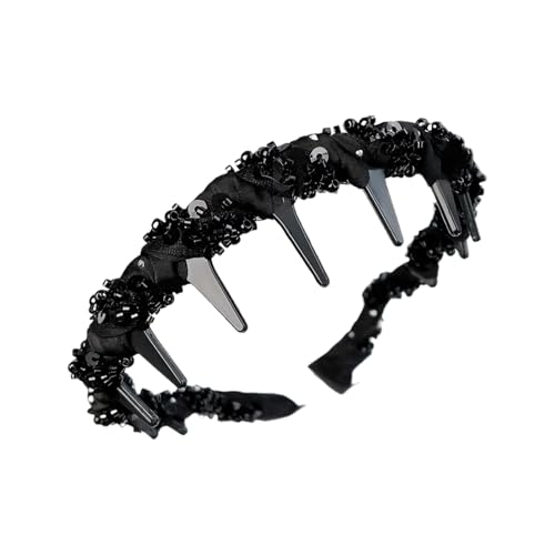 manhegari Perlen Stirnbänder - Reise Make-up Stirnband | Dekoratives Stylisches Haarreif für Mädchen Bräute Studentinnen Damen Shopping Party Familienfotos Hochzeit Verabredung von manhegari