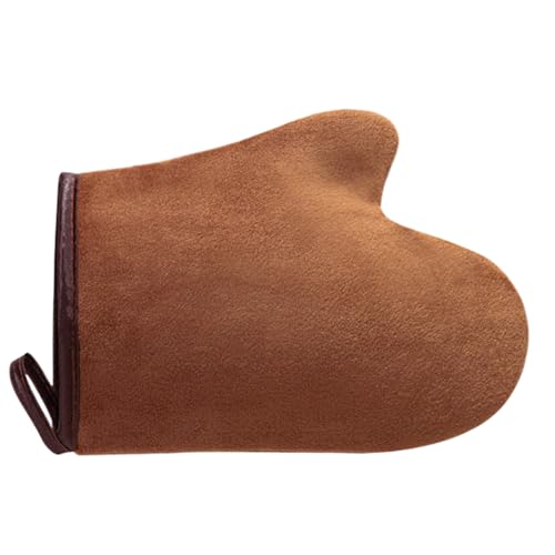 manhegari Selbstbräuner-Handschuh | Selbstbräuner-Handschuh | Ultraweicher Flock-Applikator Mit Daumen & Wiederverwendbarem Griff Für Frauen & Männer Körperlotionen & Schaum von manhegari