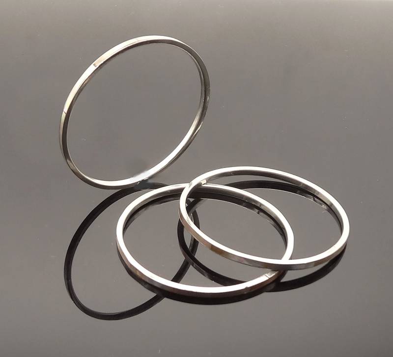 3 Perlmutt Armreife Für Kleinkinder - Mother Of Pearl Bangles For Small Children von manihikishop