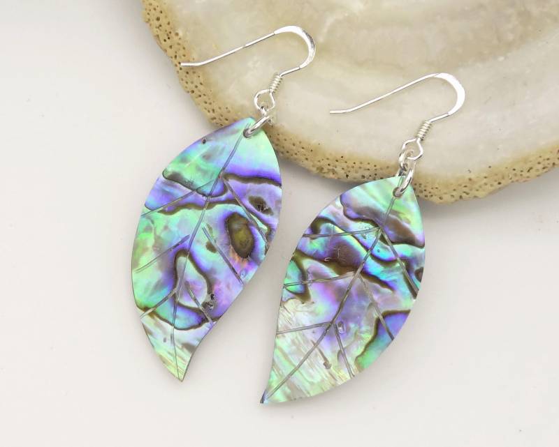 Paua Ohrhänger - Abalone Ohrringe Shell Earrings von manihikishop