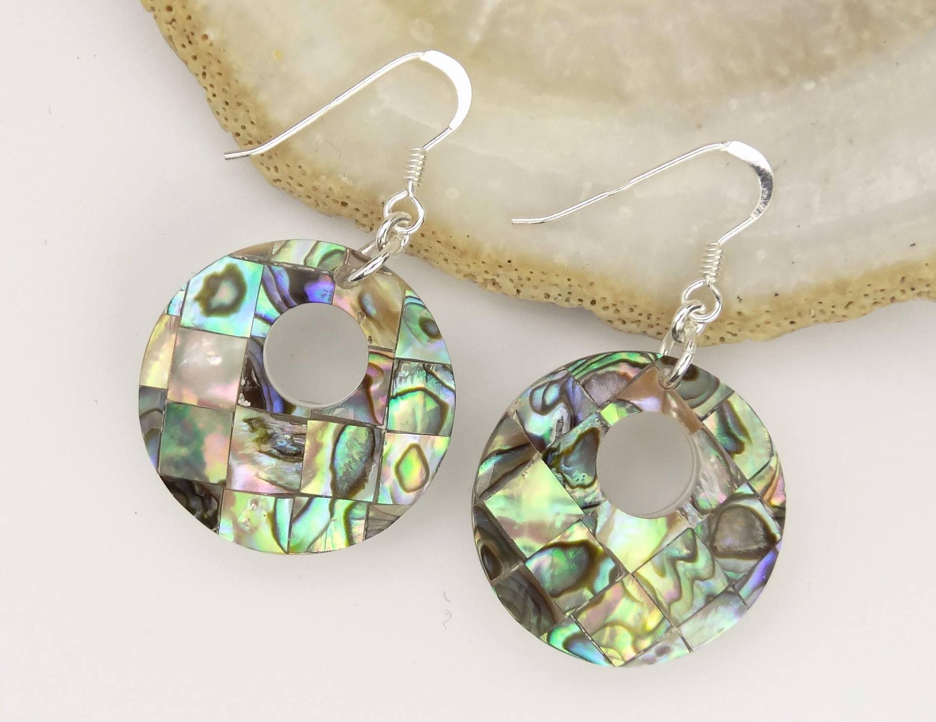 Paua Ohrhänger - Abalone Ohrringe Shell Earrings Paua Ohrhänger - Abalone Ohrringe Shell Earrings von manihikishop