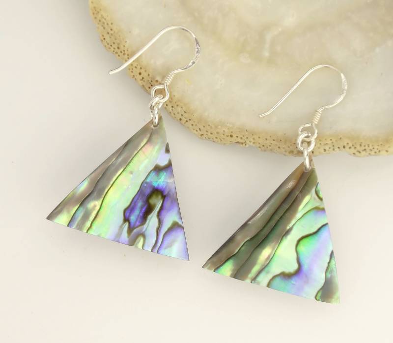Paua Ohrhänger - Abalone Ohrringe Shell Earrings von manihikishop