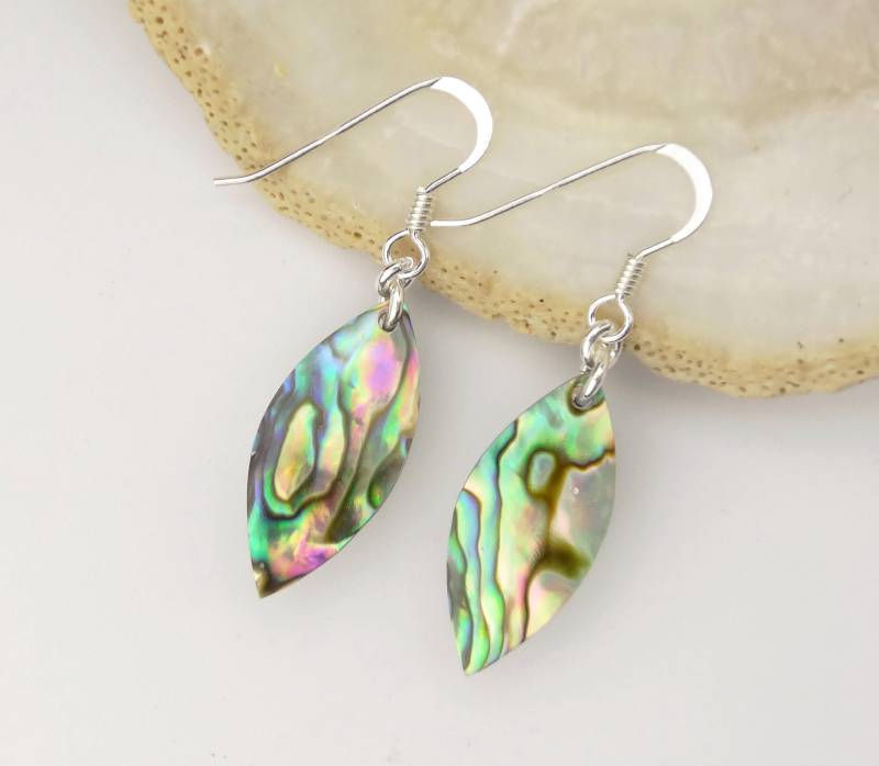 Paua Ohrhänger - Abalone Ohrringe Shell Earrings von manihikishop