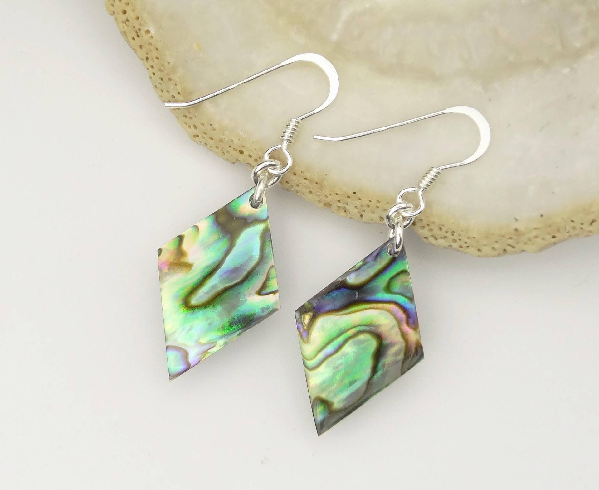 Paua Ohrhänger - Abalone Ohrringe Shell Earrings von manihikishop