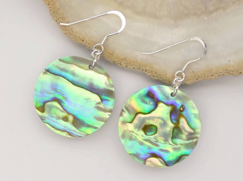 Paua Ohrhänger - Abalone Ohrringe Shell Earrings von manihikishop