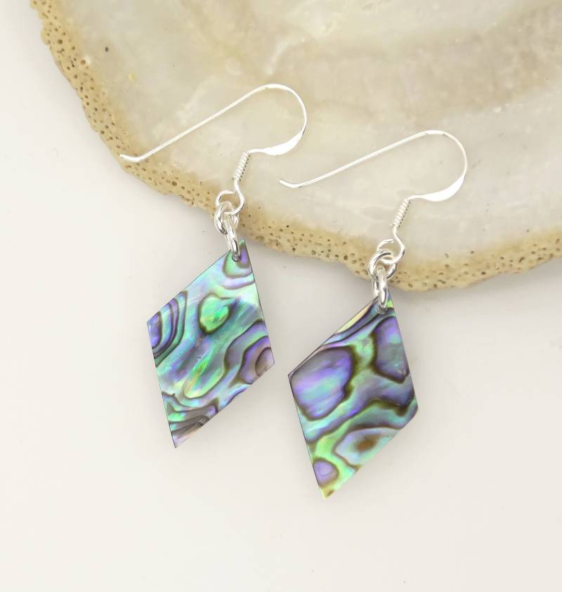 Paua Ohrhänger - Abalone Ohrringe Shell Earrings von manihikishop
