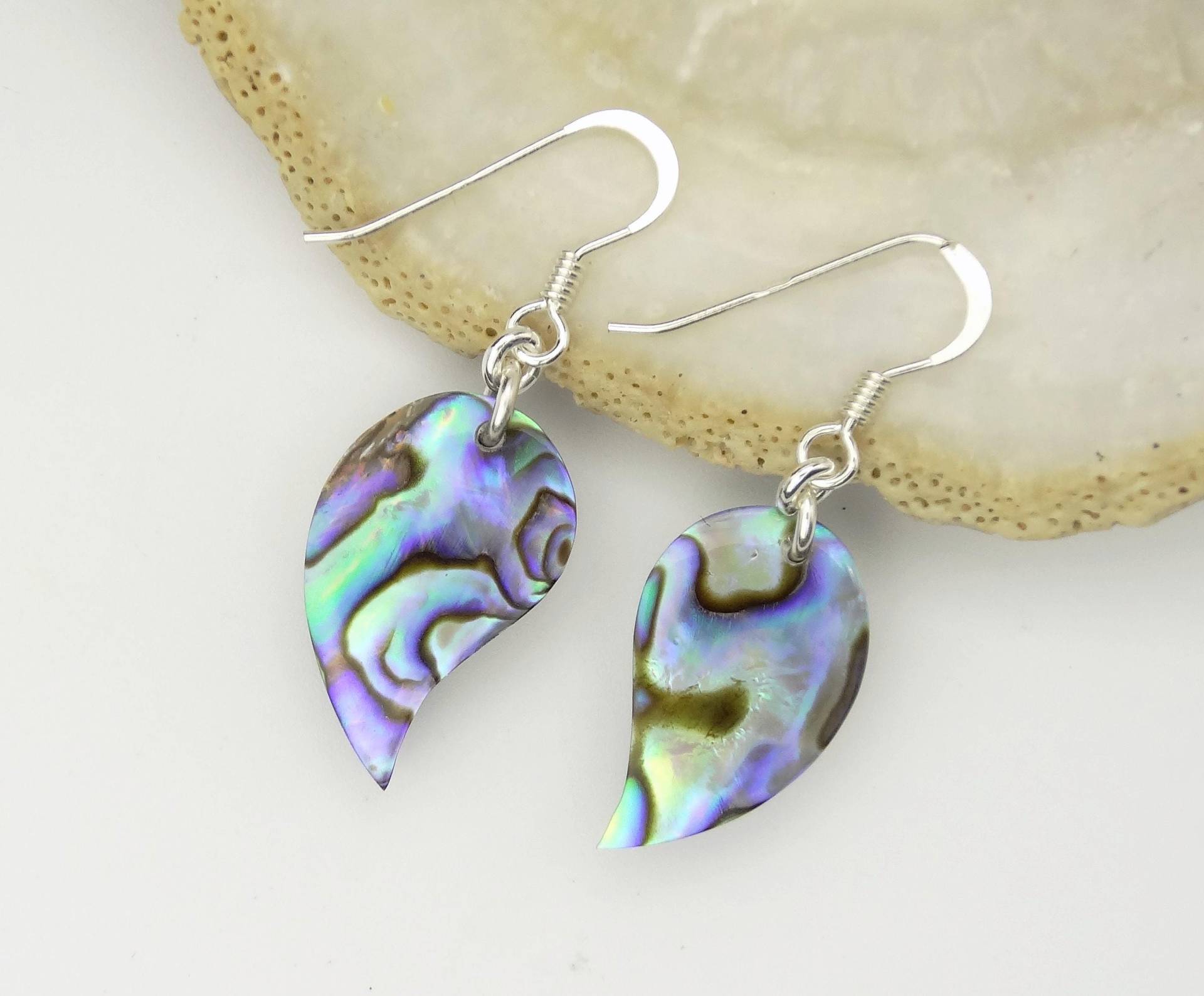 Paua Ohrhänger - Abalone Ohrringe Shell Earrings von manihikishop