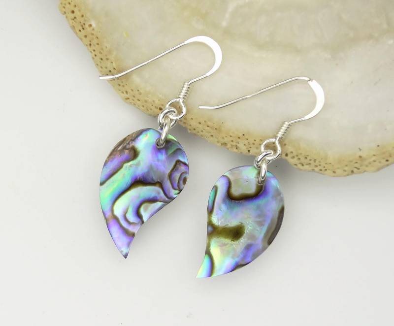 Paua Ohrhänger - Abalone Ohrringe Shell Earrings von manihikishop