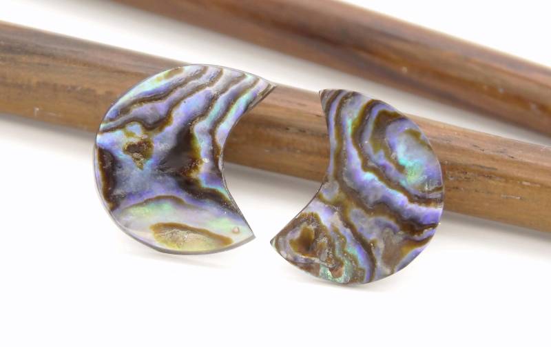 Paua Ohrstecker - Shell Stud Earrings von manihikishop