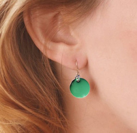Emaille Und Silber Ohrringe Emaille Und Silber Ohrringe von mannmadedesigns