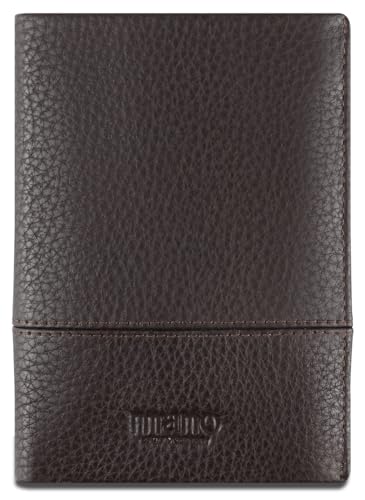 mano Don Tommas Geldbörse mit Klappe Leder - Portemonnaie Herren Damen Hochformat Braun - Geldbeutel Portmonee Wallet Brieftasche Portmonaise mano Don Tommas Geldbörse mit Klappe Leder - Portemonnaie Herren Damen Hochformat Braun - Geldbeutel Portmonee Wallet Brieftasche Portmonaise von mano