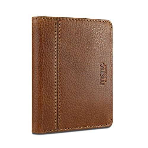 mano Don Montez Geldbörse mit Klappe Leder - Portemonnaie Herren Damen Hochformat Cognac - Geldbeutel Portmonee Wallet Brieftasche Portmonaise mano Don Montez Geldbörse mit Klappe Leder - Portemonnaie Herren Damen Hochformat Cognac - Geldbeutel Portmonee Wallet Brieftasche Portmonaise von mano