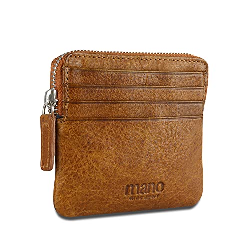 mano Don Pietro Mini Geldbörse Leder - Portemonnaie Herren Damen Querformat Cognac - Geldbeutel Portmonee Wallet Brieftasche Portmonaise mano Don Pietro Mini Geldbörse Leder - Portemonnaie Herren Damen Querformat Cognac - Geldbeutel Portmonee Wallet Brieftasche Portmonaise von mano