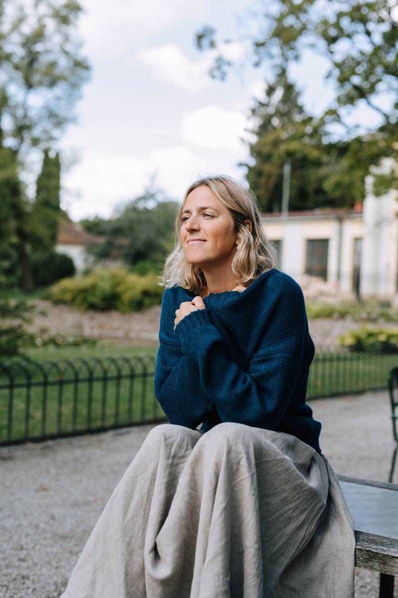 Alaska-strickjacke - Oversized-strickjacke Chunky Cardigan Lockerer Pullover Türkisfarbener Schafwollpullover Offener von mantaikotai