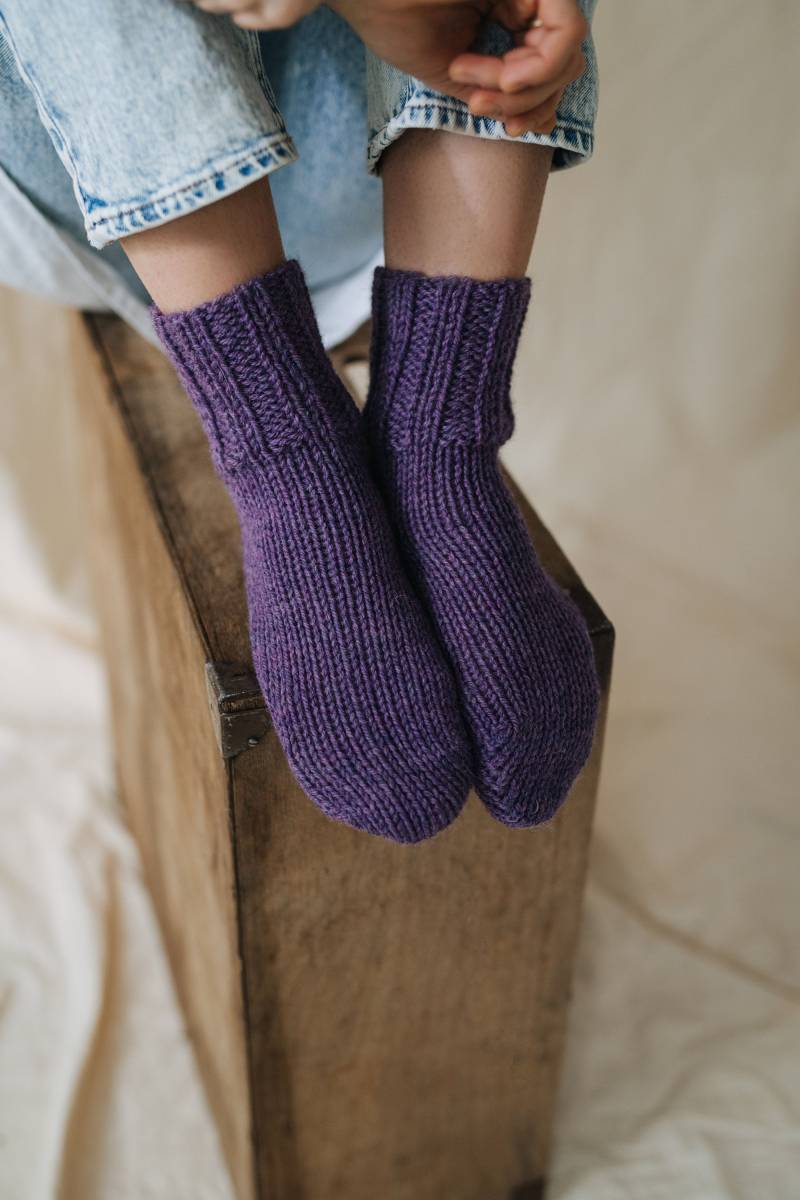 Canna Socken, Alpaka Frauen Wollsocken, Unisex Herren Handgestrickte Schaf Wollsocken von mantaikotai
