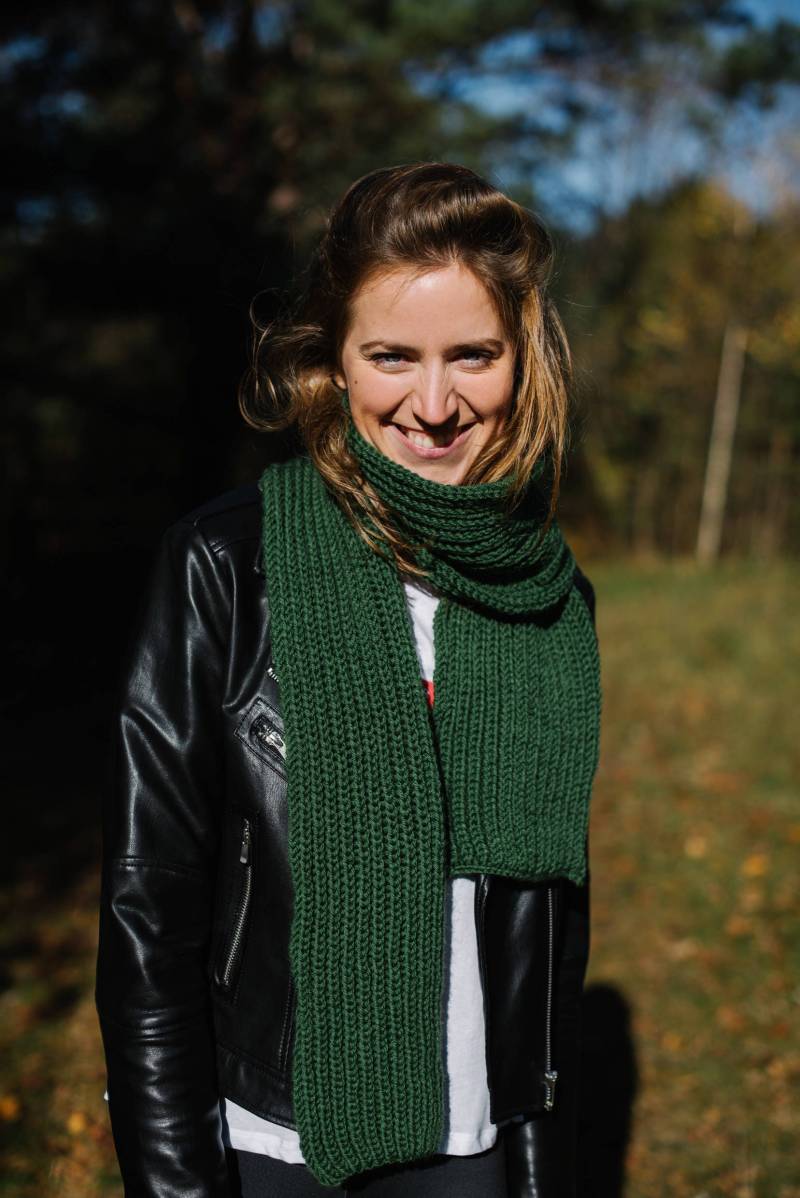 Flores Schal - Merino Wolle Gestrickte Chunky Stricken Lange Warmen Winter Handgemachte Merino-Wolle von mantaikotai