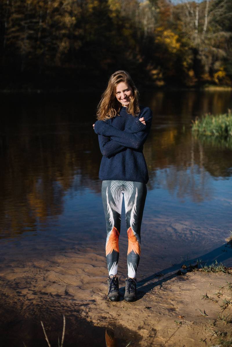 Grönland Pullover - Blauer Marine Baumwollpullover Handgestrickter Damen Stricken Oversized von mantaikotai