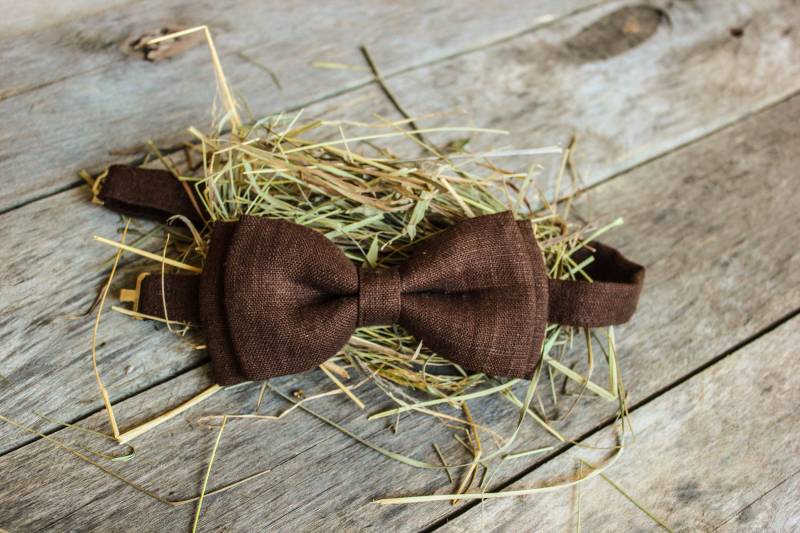 Hochzeit Fliege - Rustikale Leinen Für Männer Herren Jungs Geburtstag-Fliege Prom von mantaikotai