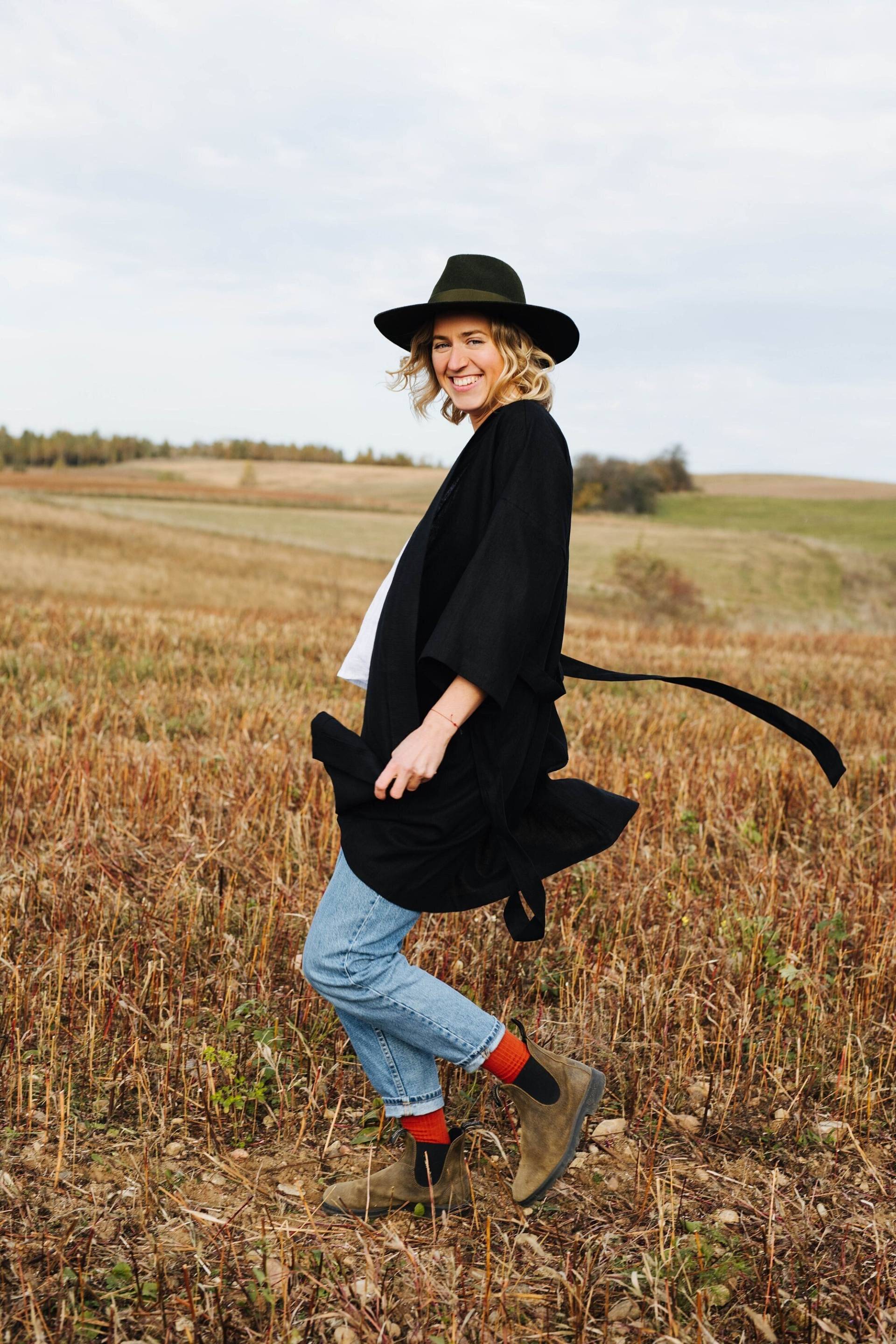 Leinen Kimono - Aus von mantaikotai