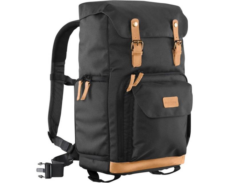 mantona Fototasche Fotorucksack Luis Retro schwarz von mantona