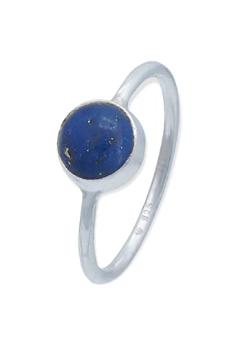 Ring 925 Silber Lapis Lazuli blauer Stein Edelstein echt Silber Damen Sterling Silber Geschenk (MRG-078-06-(58)) von mantraroma