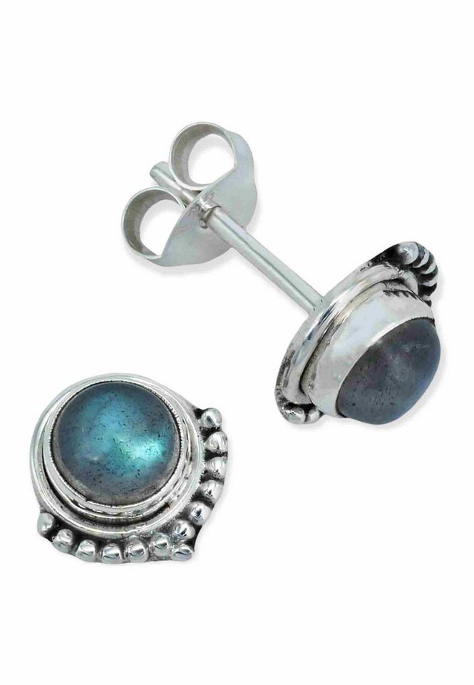 mantraroma Paar Ohrstecker SUNI aus 925 Silber mit Labradorit (Paar, Paar Ohrringe mit Schmuckbeutel), 925 Sterling Silber Ohrringe für Damen mantraroma Paar Ohrstecker SUNI aus 925 Silber mit Labradorit (Paar, Paar Ohrringe mit Schmuckbeutel), 925 Sterling Silber Ohrringe für Damen von mantraroma