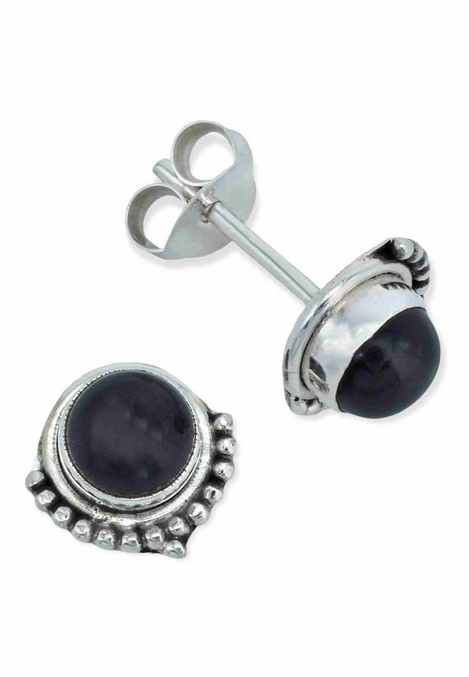 mantraroma Paar Ohrstecker SUNI aus 925 Silber mit Onyx (Paar, Paar Ohrringe mit Schmuckbeutel), 925 Sterling Silber Ohrringe für Damen mantraroma Paar Ohrstecker SUNI aus 925 Silber mit Onyx (Paar, Paar Ohrringe mit Schmuckbeutel), 925 Sterling Silber Ohrringe für Damen von mantraroma