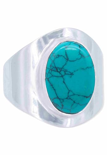 mantraroma Ring Damen Silber 925 Türkis Edelstein türkis schlicht groß modern mantraroma Ring Damen Silber 925 Türkis Edelstein türkis schlicht groß modern von mantraroma