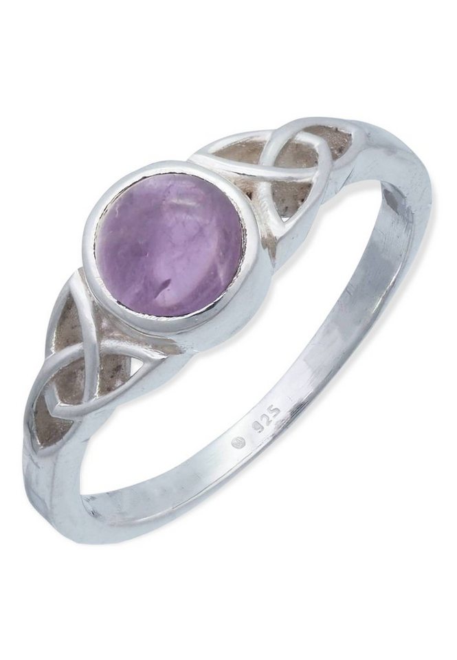 mantraroma Silberring 925er Silber mit Amethyst von mantraroma