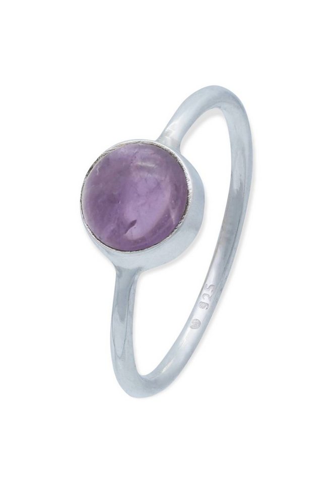 mantraroma Silberring 925er Silber mit Amethyst von mantraroma