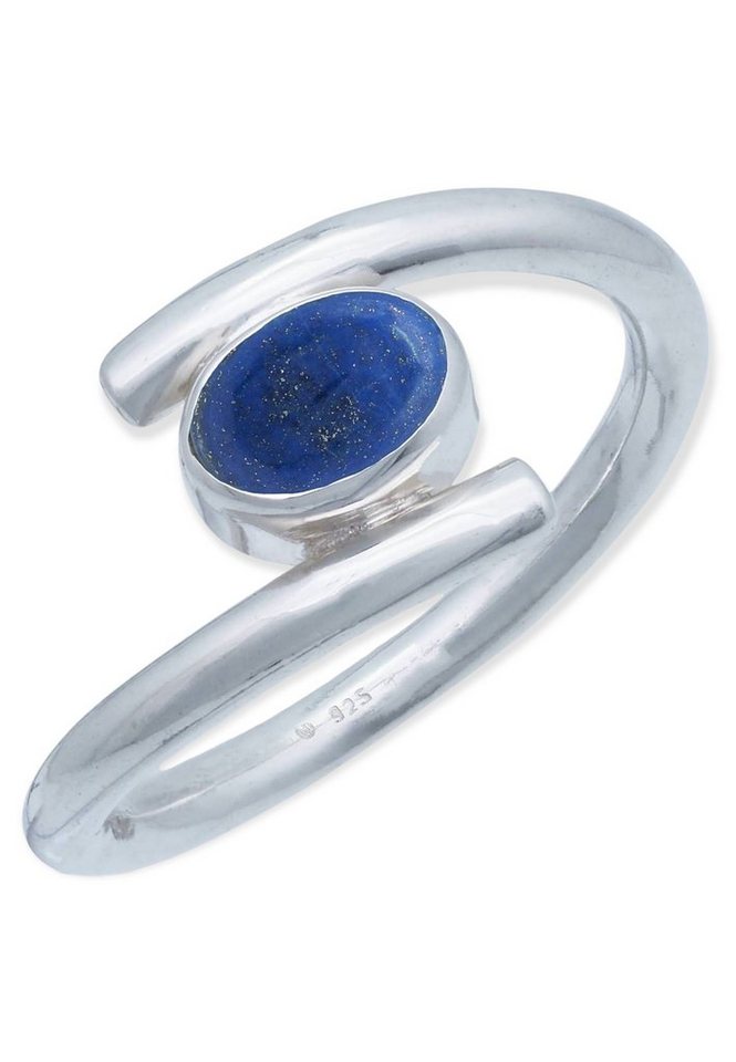 mantraroma Silberring 925er Silber mit Lapis Lazuli von mantraroma