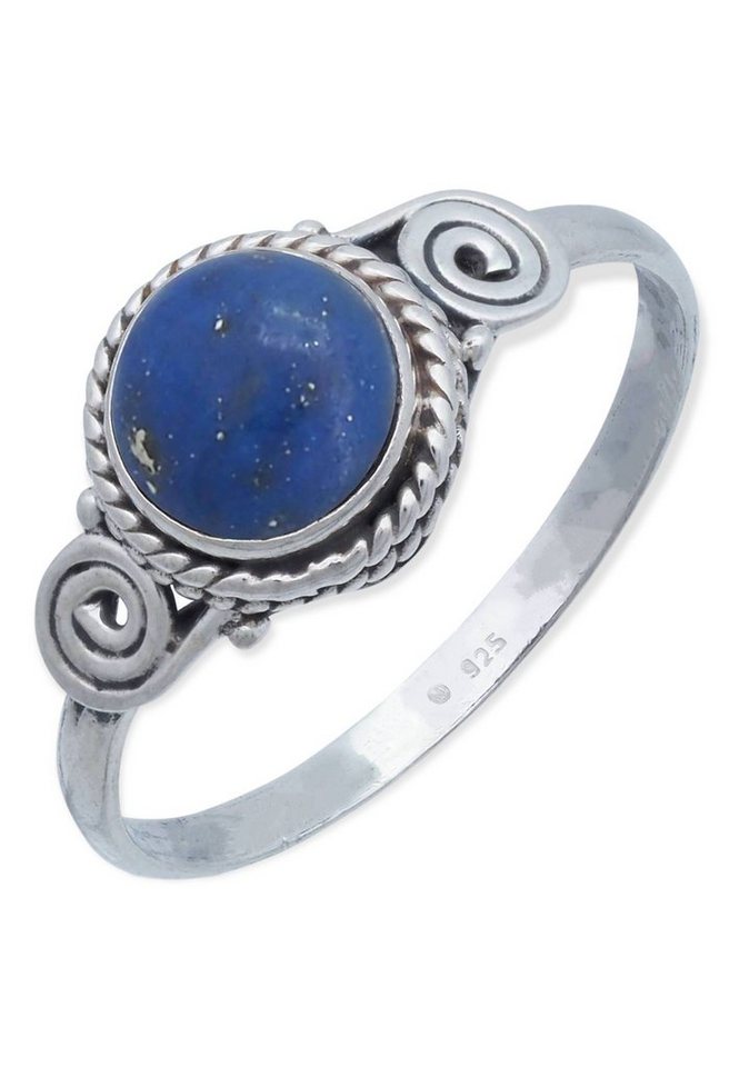 mantraroma Silberring 925er Silber mit Lapis Lazuli von mantraroma