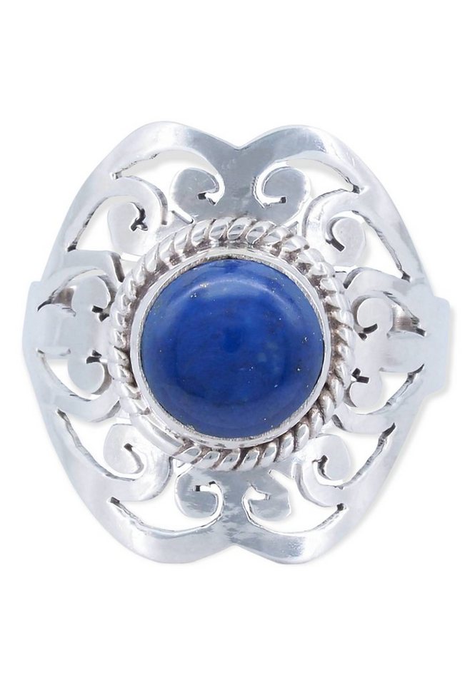 mantraroma Silberring 925er Silber mit Lapis Lazuli von mantraroma