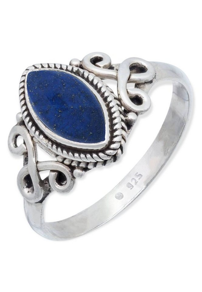 mantraroma Silberring 925er Silber mit Lapis Lazuli von mantraroma