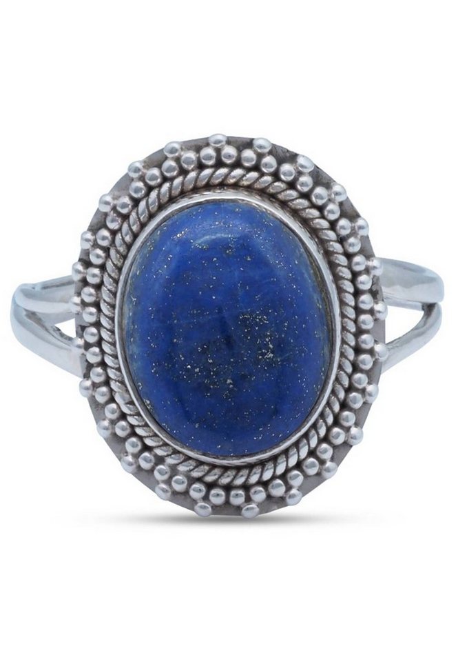 mantraroma Silberring 925er Silber mit Lapis Lazuli von mantraroma