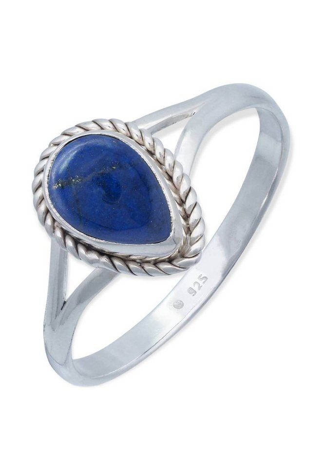 mantraroma Silberring 925er Silber mit Lapis Lazuli von mantraroma