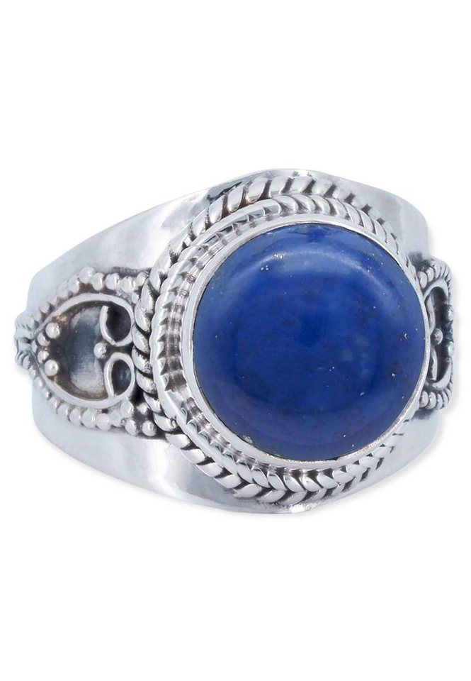 mantraroma Silberring 925er Silber mit Lapis Lazuli von mantraroma