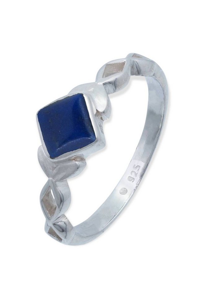 mantraroma Silberring 925er Silber mit Lapis Lazuli von mantraroma