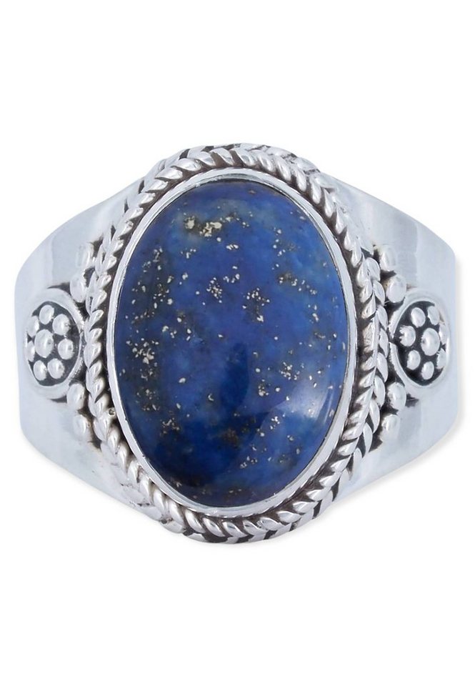 mantraroma Silberring 925er Silber mit Lapis Lazuli von mantraroma