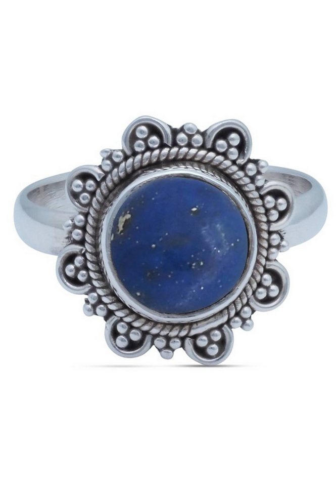 mantraroma Silberring 925er Silber mit Lapis Lazuli von mantraroma